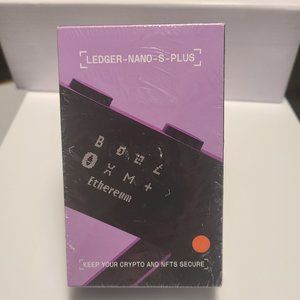 Ledger Nano S Plus New plastic wrap is not open Crypto Hardware Wallet